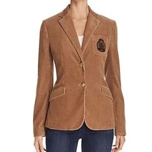 Authentic Ralph Lauren Bullion-Patch Corduroy Blazer